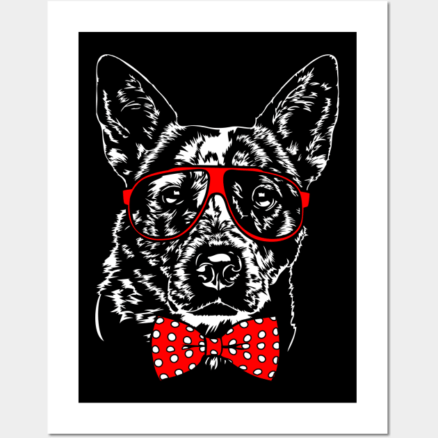 Cute Australian Cattle Dog Heeler dog lover Wall Art by wilsigns